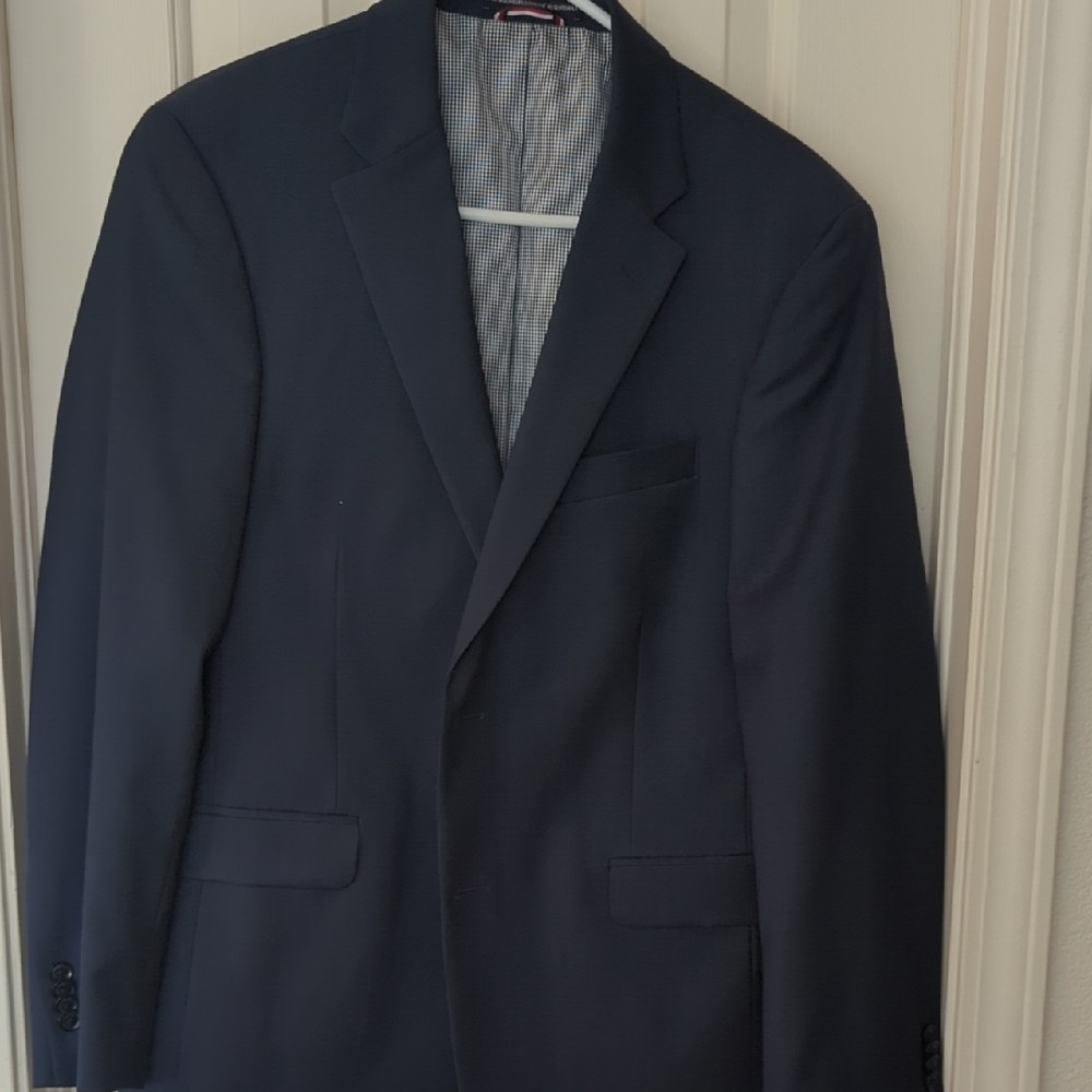 Tommy Hilfiger Navy Suit Preppy Prom Wedding Young Man Spring‎ Formal